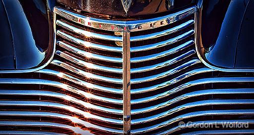 1940 Chevy Grill_DSCF4372.jpg - Photographed at a Cruise In Night in Smiths Falls, Ontario, Canada.